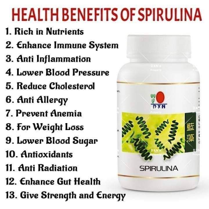 DXN Spirulina ( 350mg x 30 capsules ) Shopee Philippines