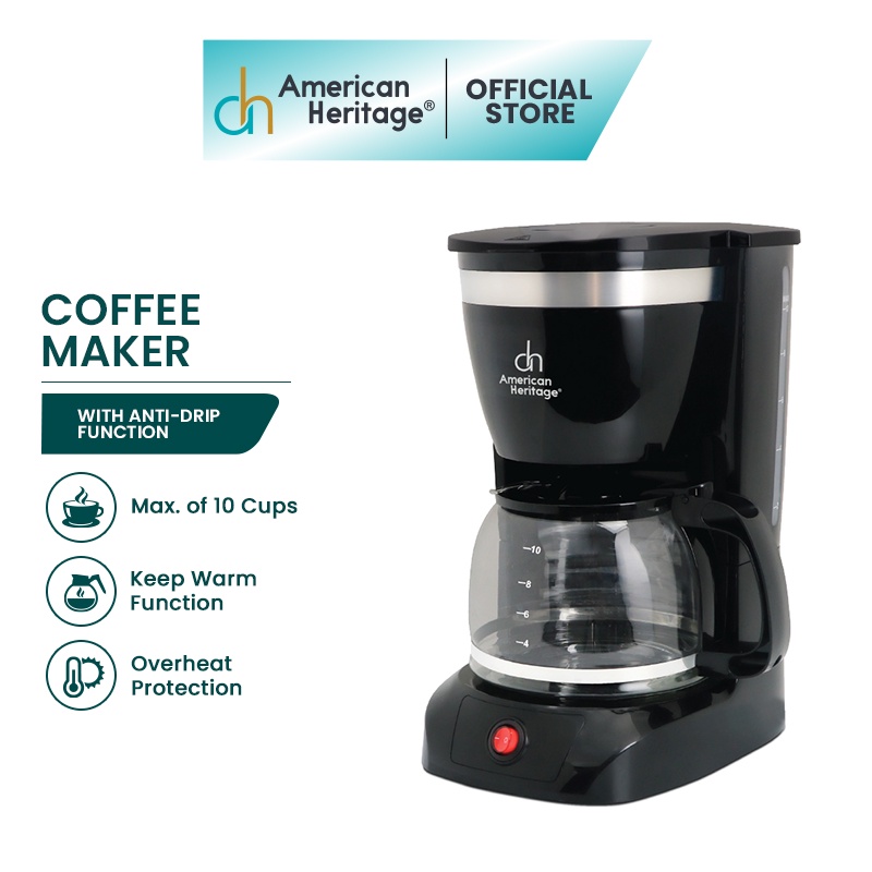American Heritage 10 cups Coffee Maker AHCM6110 Shopee Philippines