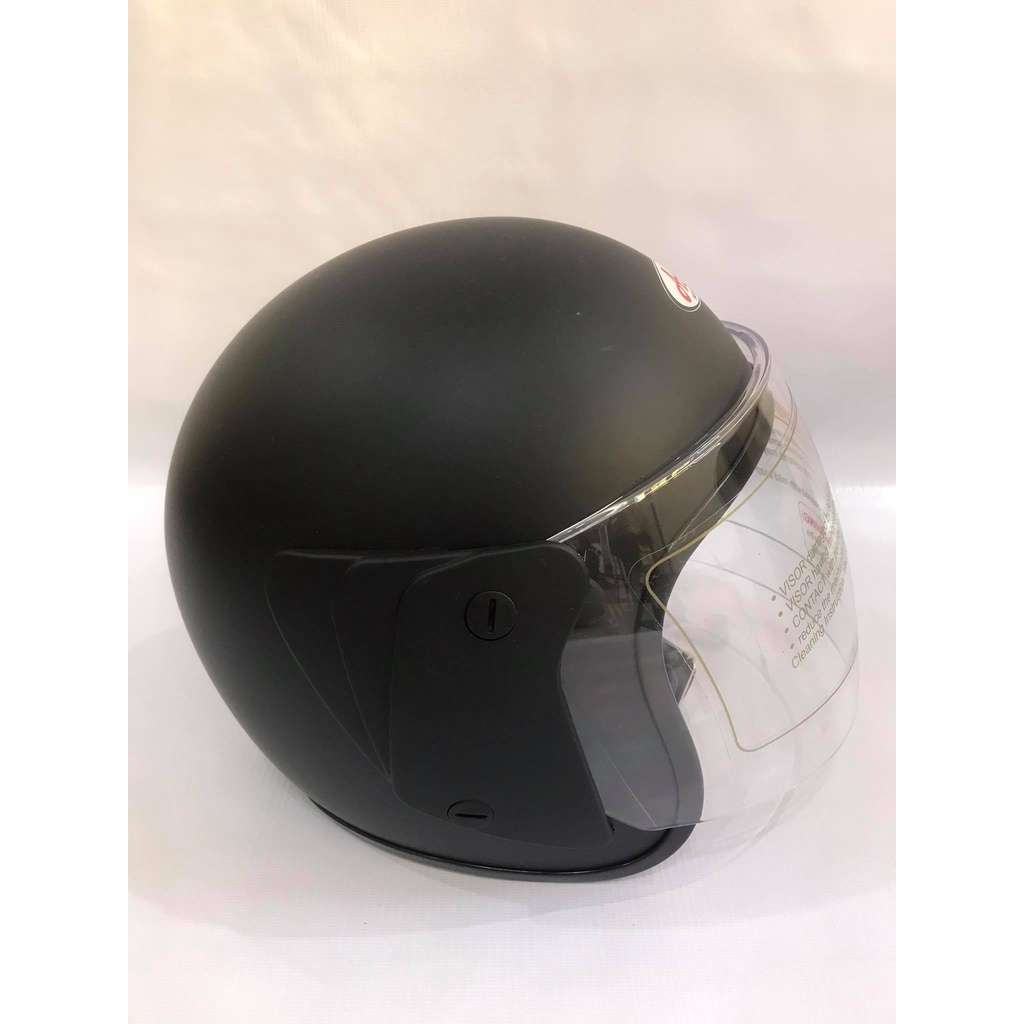 Asia Helmetac MT111 JrStar Matte Black (open face helmet) Shopee Philippines