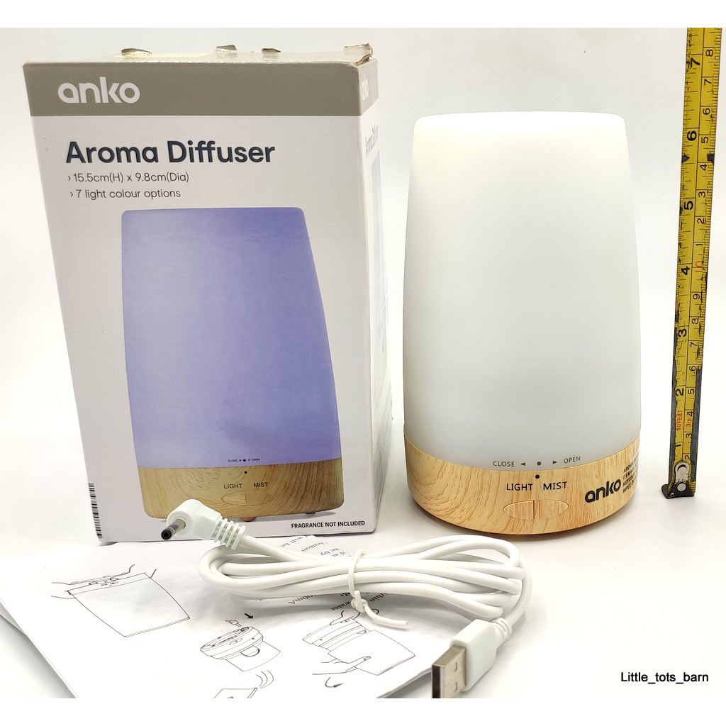 LTB KMART ANKO ESSENTIAL OIL USB AROMA DIFFUSER WITH LIGHT Shopee
