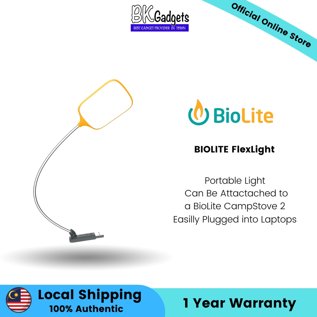 BIOLITE FlexLight Portable Light Can Be Attached to a BioLite
