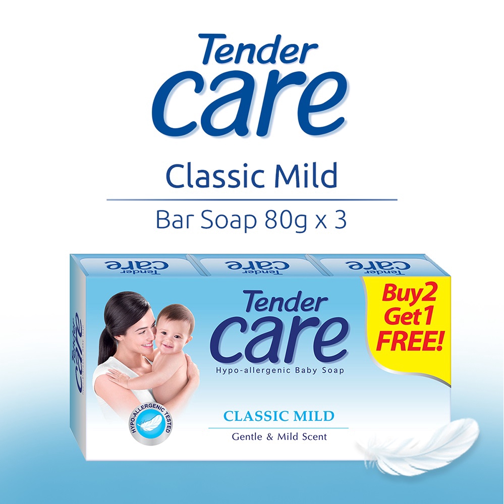 Tender Care Classic Mild Baby Soap 80g Pack of 3 Shopee Philippines