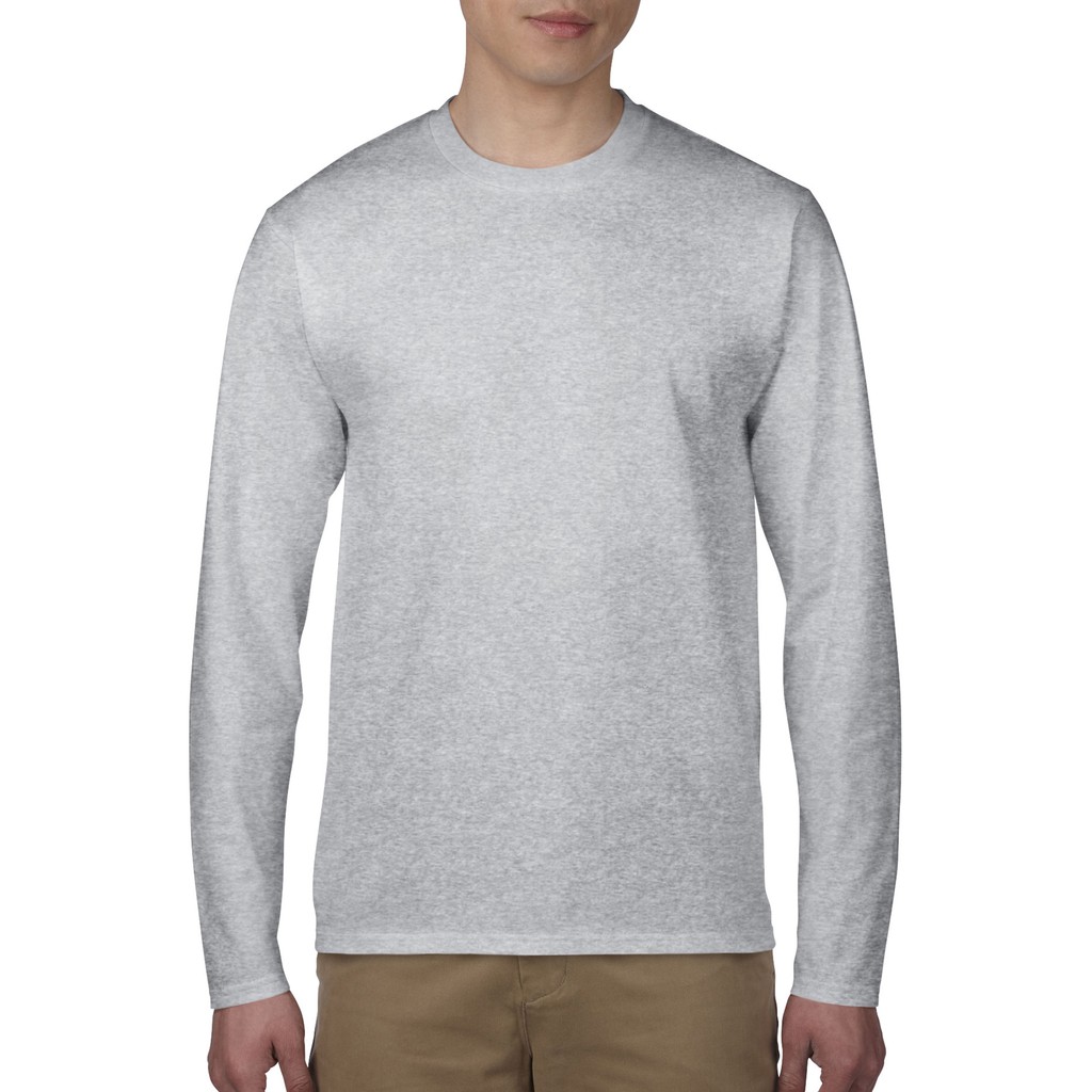 Gildan 76400 Premium Cotton Adult Long Sleeve TShirt (Sport Grey