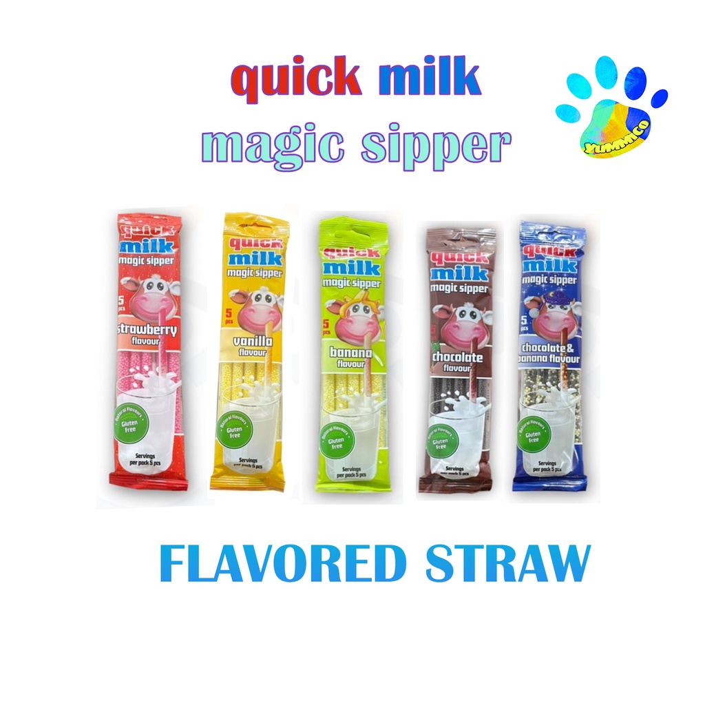 Flavored Straw for Kids Quick Milk Magic Sipper Magic Straw