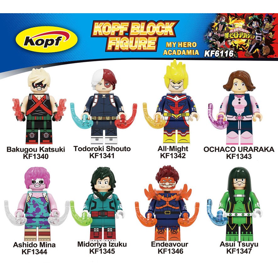 My Hero Academia Mini Figure Midoriya Bakugou Lego Compatible Toys