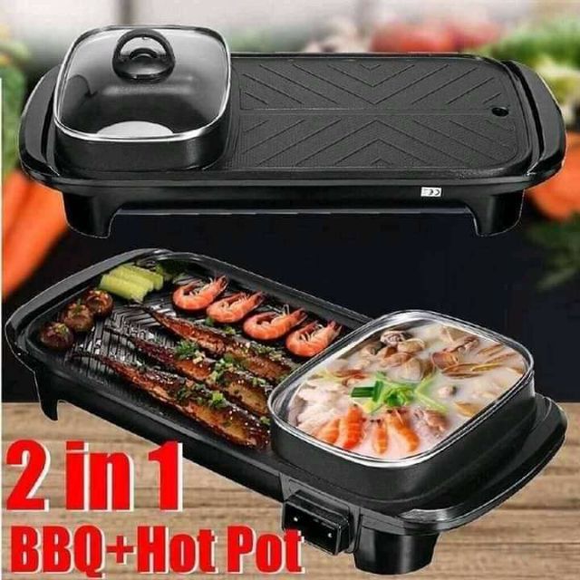 ELECTRIC RECTANGULAR GRILLER (Samgyup 2in1 BBQ Grill & Shabu Shabu