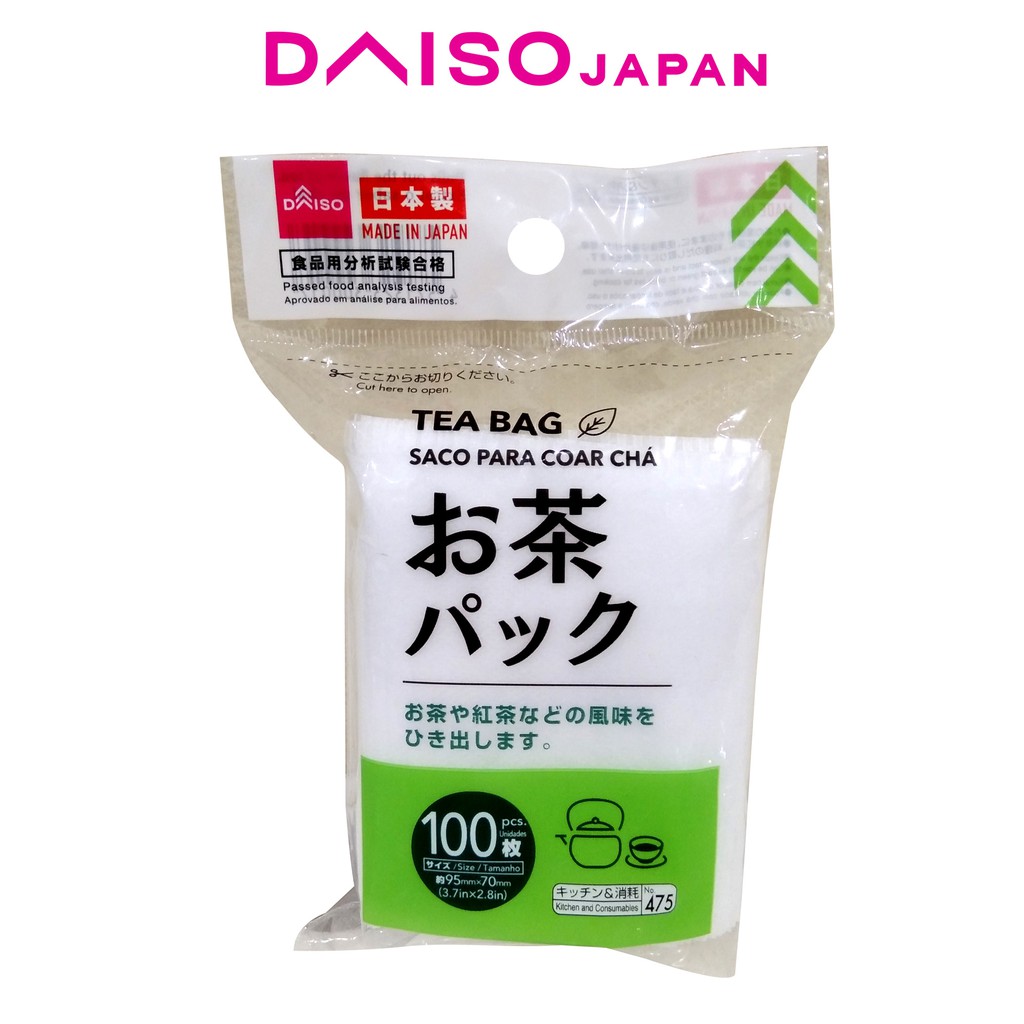 Daiso Tea Bag Filter Pack 100s Shopee Philippines