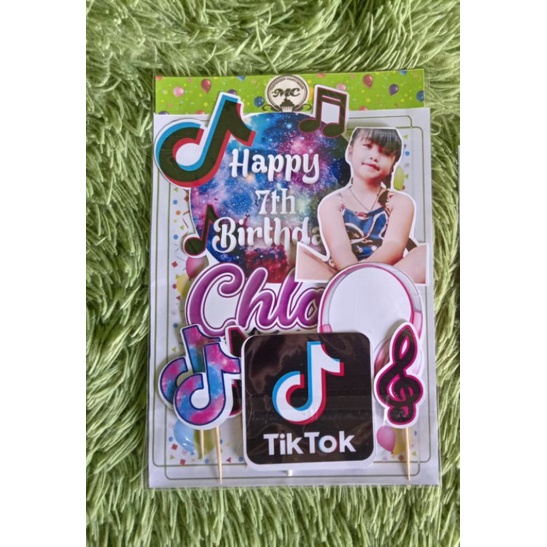 Tiktok Theme Cake Topper Shopee Philippines