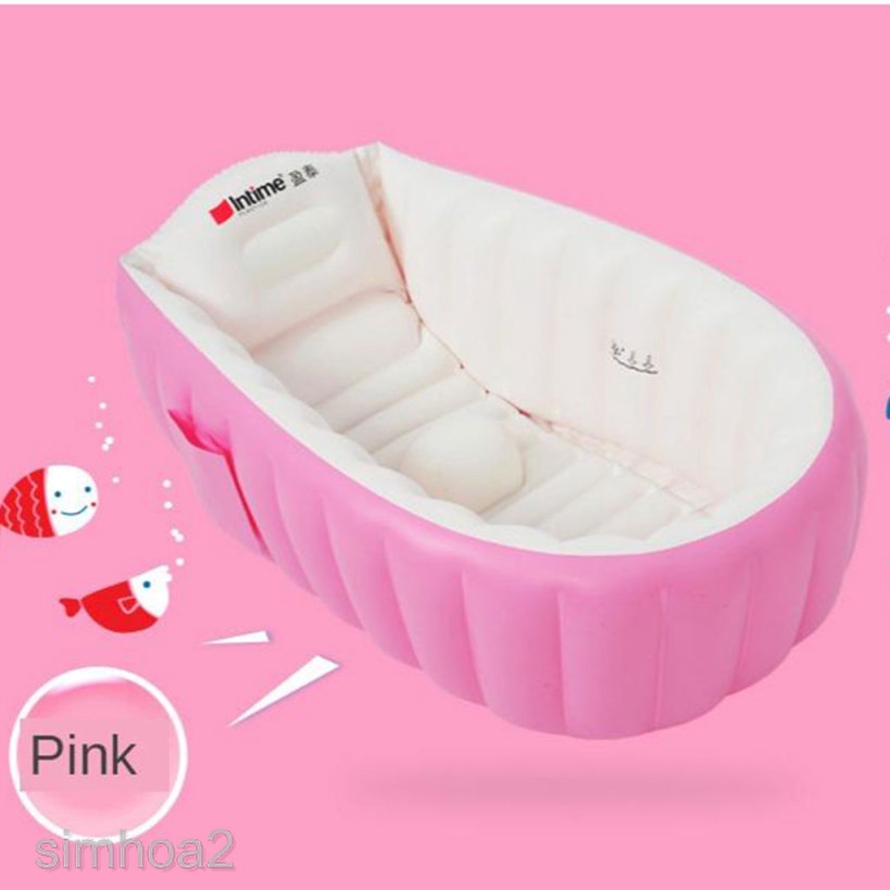 [SIMHOA2] Portable Infant Toddler Bathing Tub Non Slip Travel Bathtub