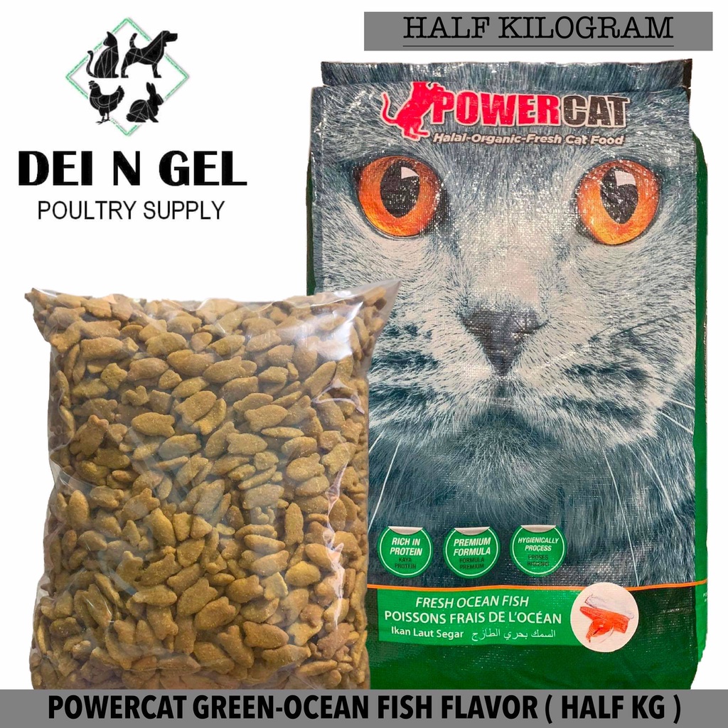 POWERCAT ORGANIC CAT FOOD ADULT CAT FRESH OCEAN FISH FLAVOR (HALF