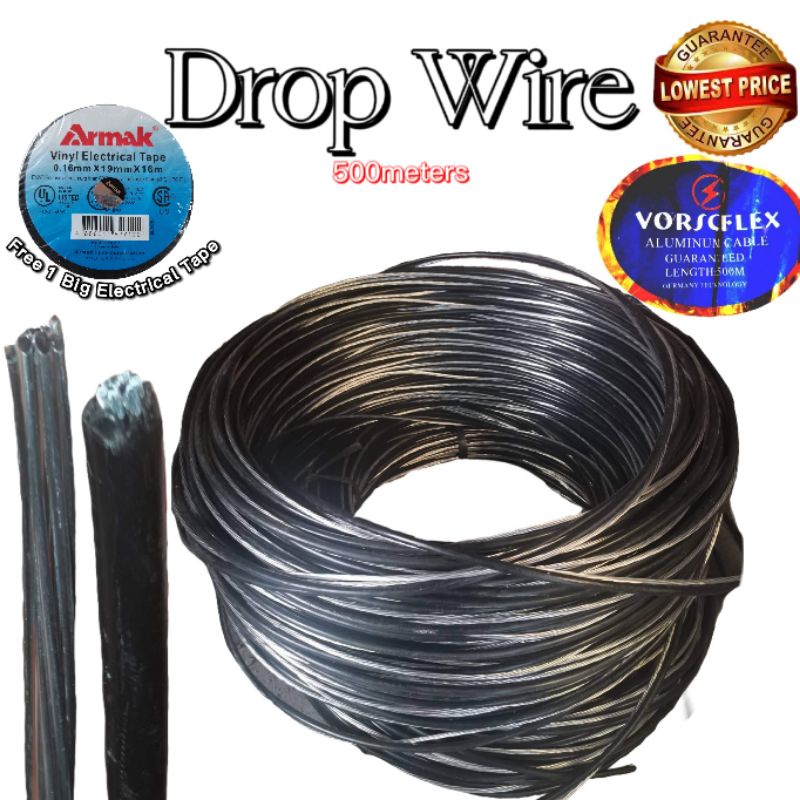 Drop Wire ACSR Service 6/7 x 500 Meter Duplex Free Electrical Tape