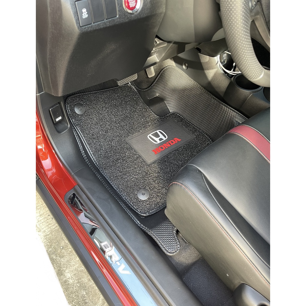 Honda BRV Car Matting (Diamond Deep Dish With PVC/Spaghetti Coil Mat