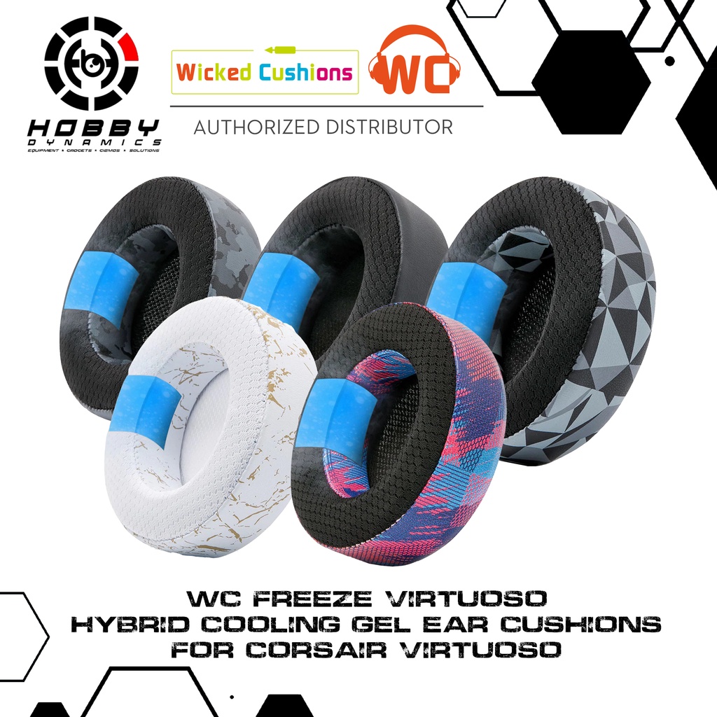 Wicked Cushions WC FreeZe Virtuoso Hybrid Cooling Gel Gaming Ear