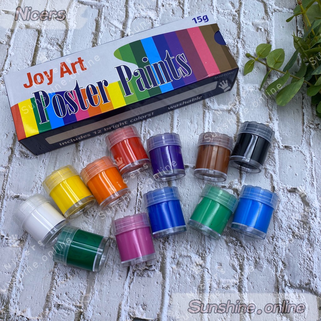 JOY Art POSTER paints color 12colors*15ml Shopee Philippines