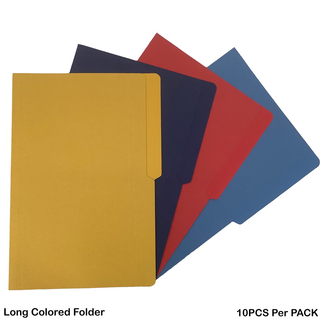 Assorted Long Colored File Folder 8.5x13 in' Available in COD Shopee
