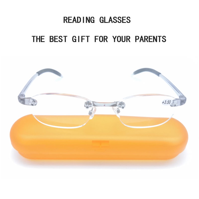 Japan Folding With Grade Rimless Eye Progressive Reading Glasses*Hot