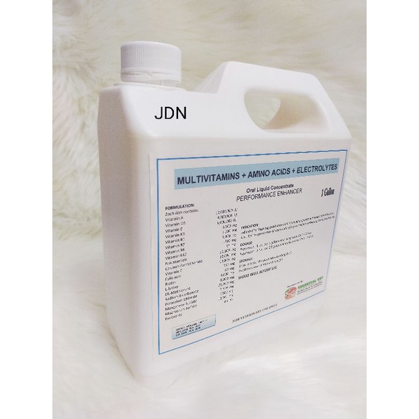 MULTIVITAMINS+AMINO ACIDS+ELECTROLYTES ORAL LIQUID CONCENTRATE 1 GALLON (4 LITERS) Shopee