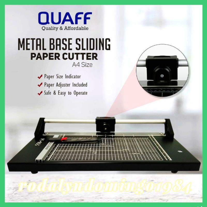 QUAFF SLIDING PAPER CUTTER A4/A3 SIZE METAL BASED Shopee Philippines