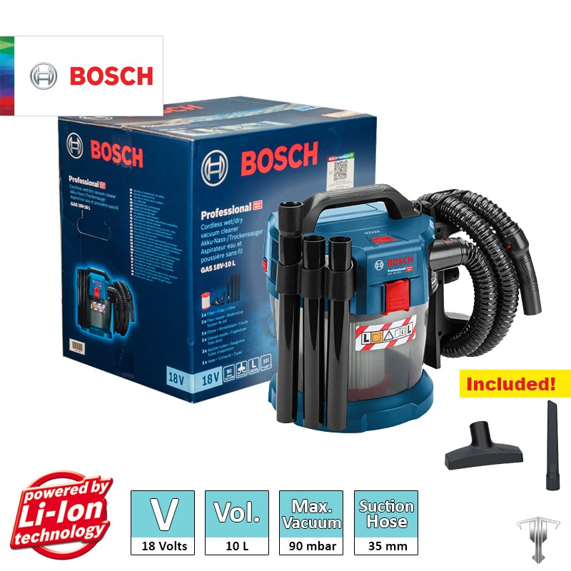 Bosch GAS 18 V10 L Professional 18V Cordless Wet / Dry Vacuum Cleaner