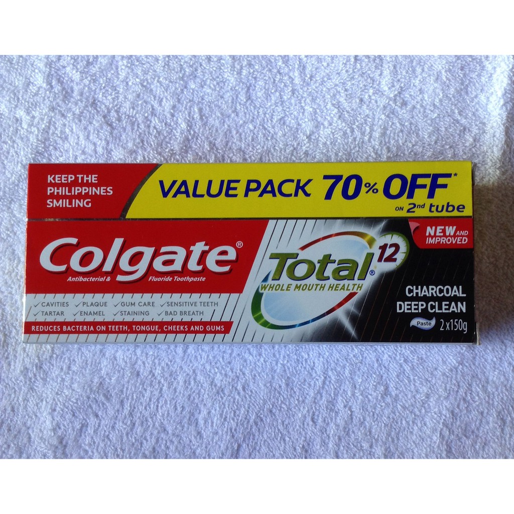 Colgate Total Charcoal Deep Clean MultiBenefit Toothpaste 150g Shopee Philippines
