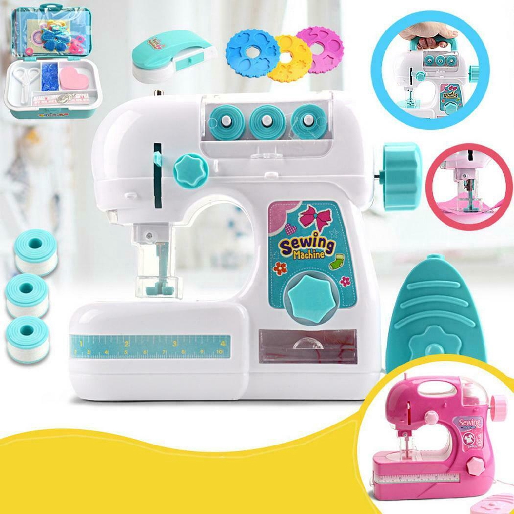 Electric Sewing Machine Toy for Girls Small Household Appliances Toys
