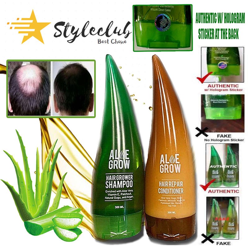 New! Aloe Grow Hair Grower Shampoo and Conditioner by Misumi