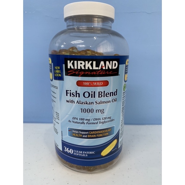 Kirkland Fish Oil Blend Alaskan Salmon Oil 1000mg Shopee Philippines