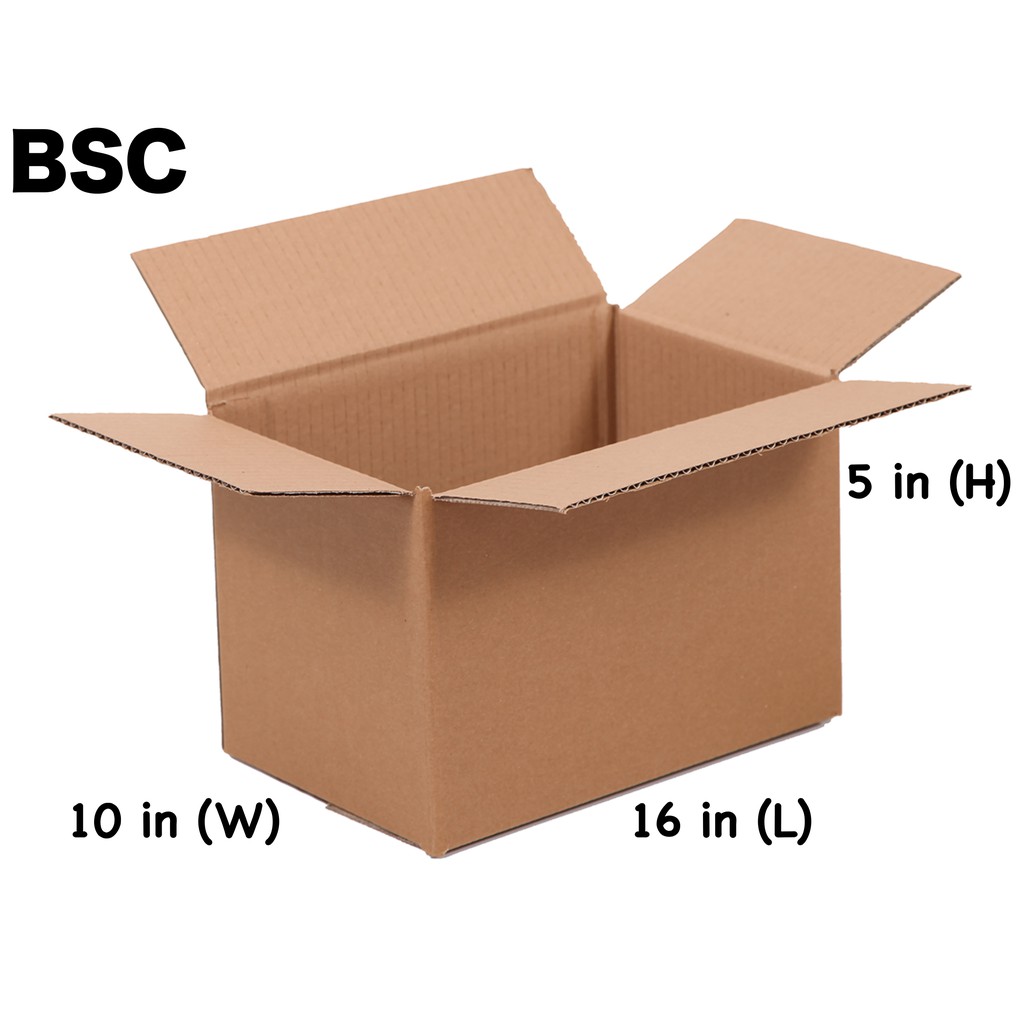 25PCS Corrugated Cartons SINGLE WALL 16 x 10 x 5 inches SF INCLUDED for