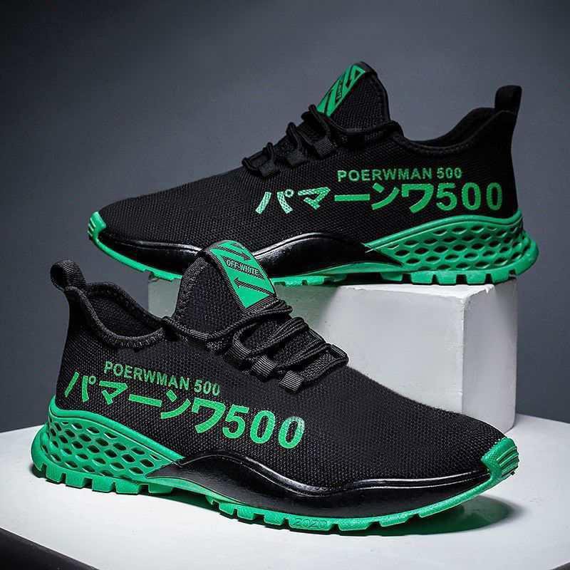 500Men's casual shoes lightweight breathable woven running shoes