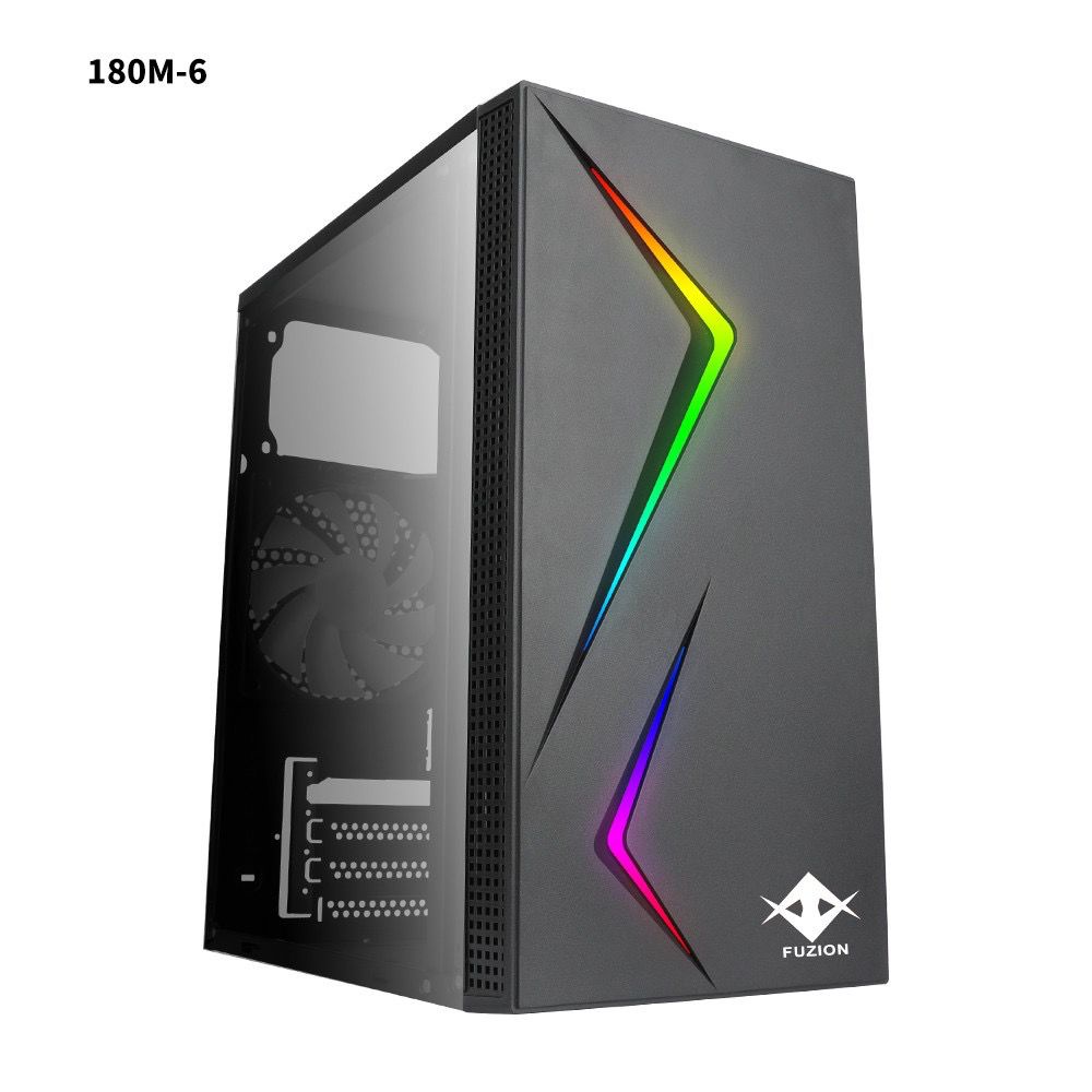 Fuzion 180m6B Computer Case With Power Supply ATX700W500 (Side