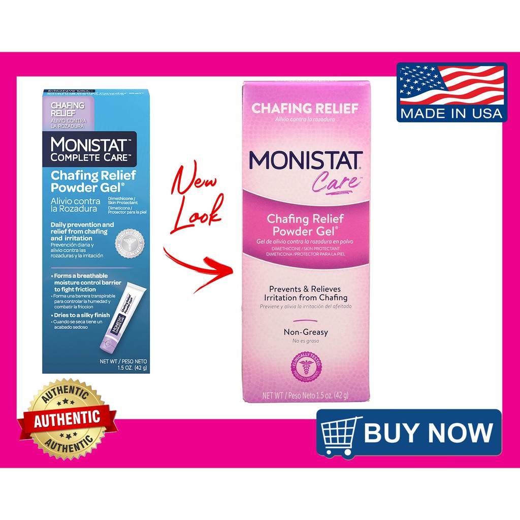 MONISTAT Chafing Relief Powder Gel, AntiChafing for Inner thighs