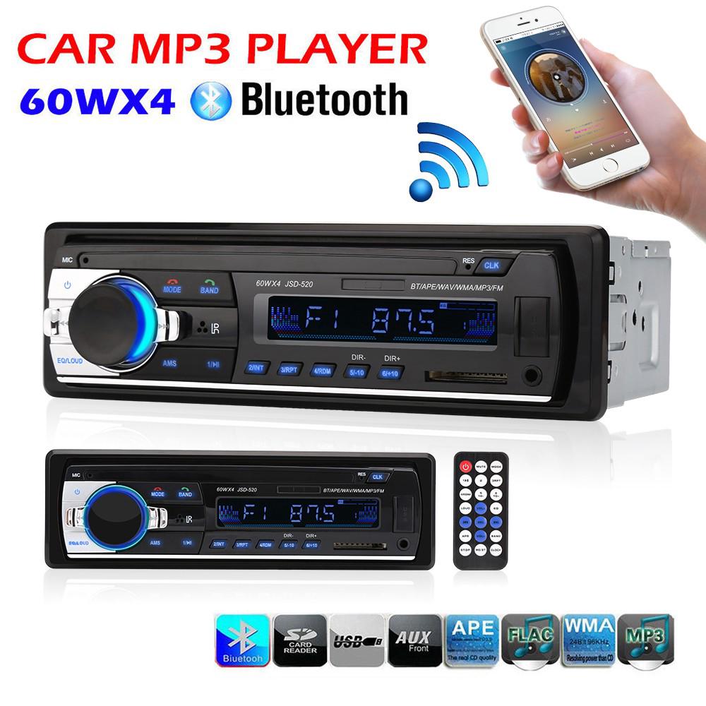 JSD520 Bluetooth Car Radio Stereo Head Unit MP3 Player/USB/SD/AUXIN/FM