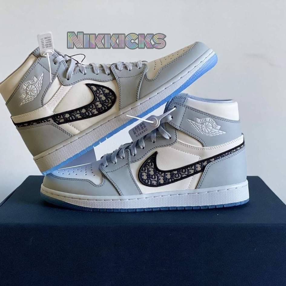 Dior Nike Air Jordan 1 High and Low UA Unauthorized Authentic Shopee