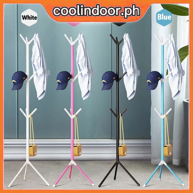 COD Bag Rack Stand With 9 Hooks MultiHook Metal Coat Hat Rack Tree