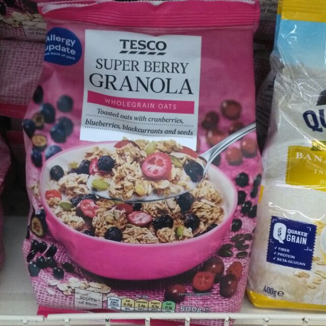 TESCO SUPER BERRY GRANOLA OATS 500g (LIMITED STOCKS ONLY) Shopee