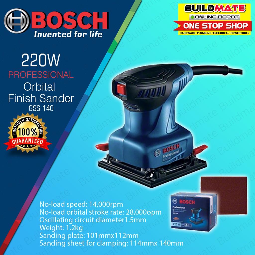 Bosch professional orbital finish sander 220w gss 140 coc •100