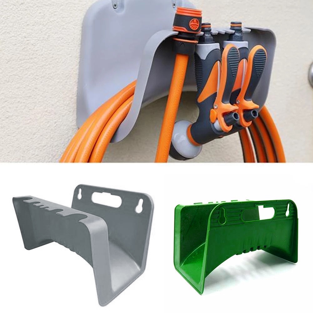 Wall Mounted Garden Hose Pipe Hanger Holder Plastic Storage Rack Tap Watering Hose Storage