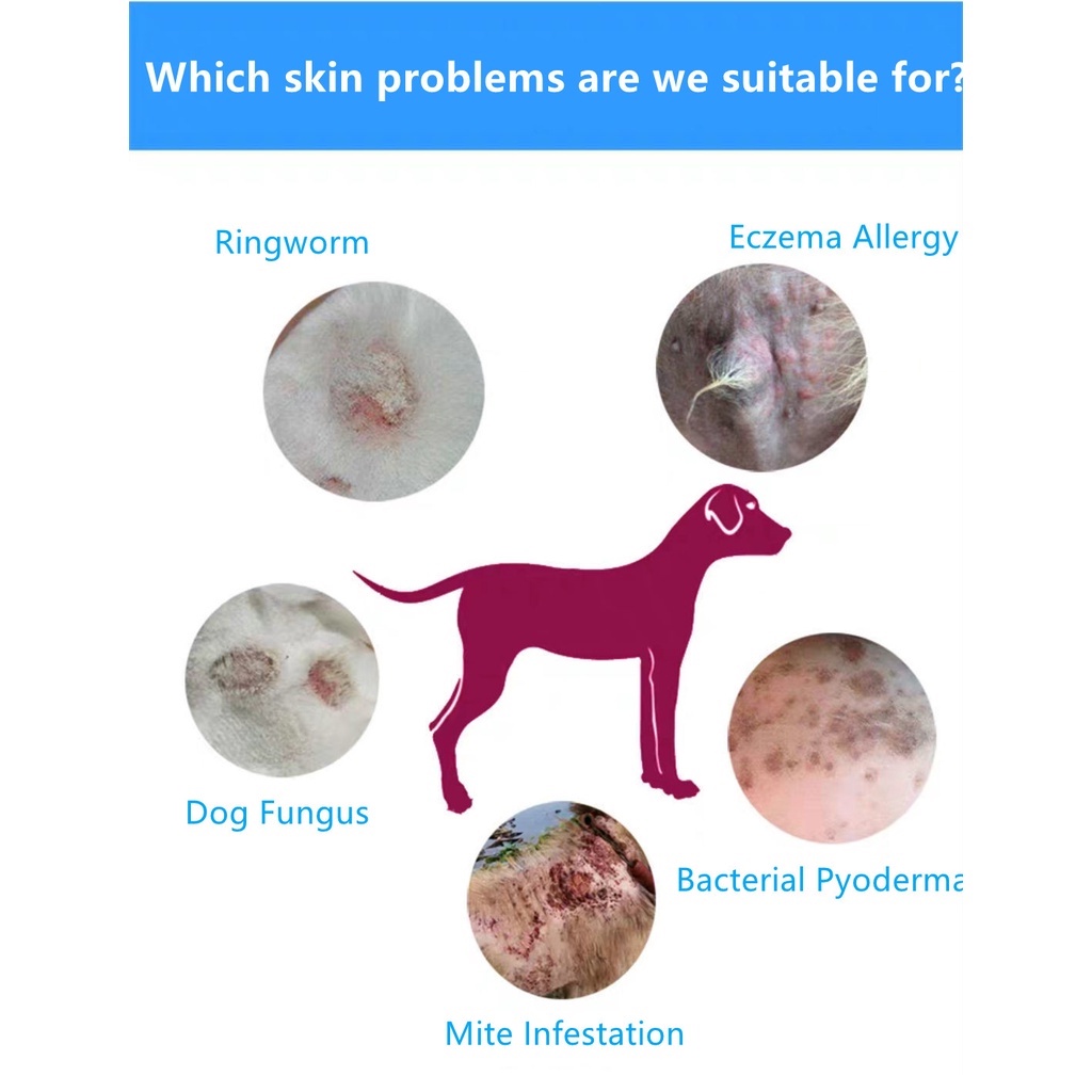 Pet Skin Treatment for dogs Pet Anti fungal Spray Dog Skin Disease Treatment for Tick and Flea