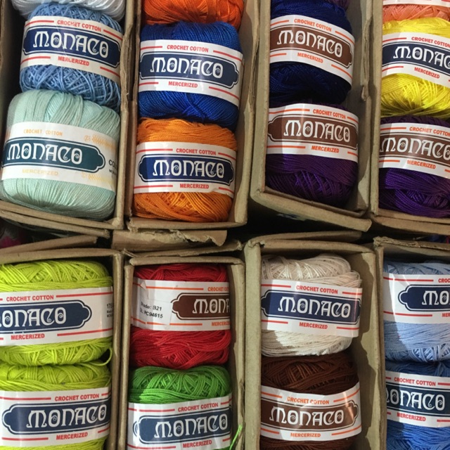 Monaco Mercerized Cotton Yarn crochet 1 (3ply) Shopee Philippines
