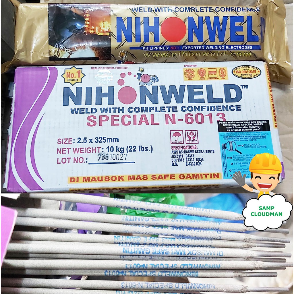 Original Nihonweld Welding Rod 6013 Special 3/32 2.5MM 1 Kg. Kilo Di Mausok Nihon Weld Shopee