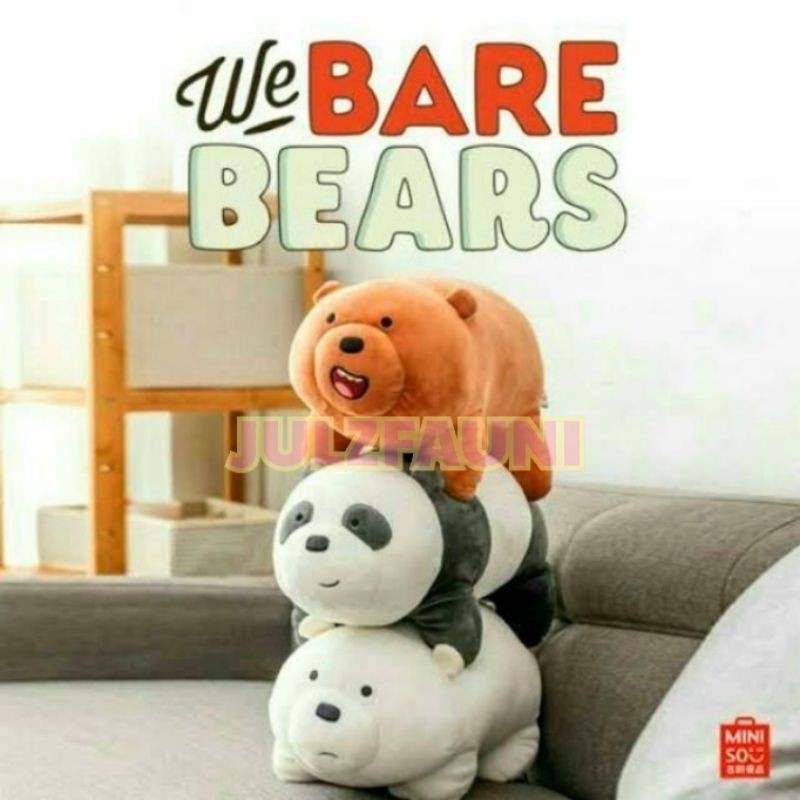ORIGINAL WE BARE BEARS STACKABLE PLUSH TOY STUFFED TOY Shopee Philippines