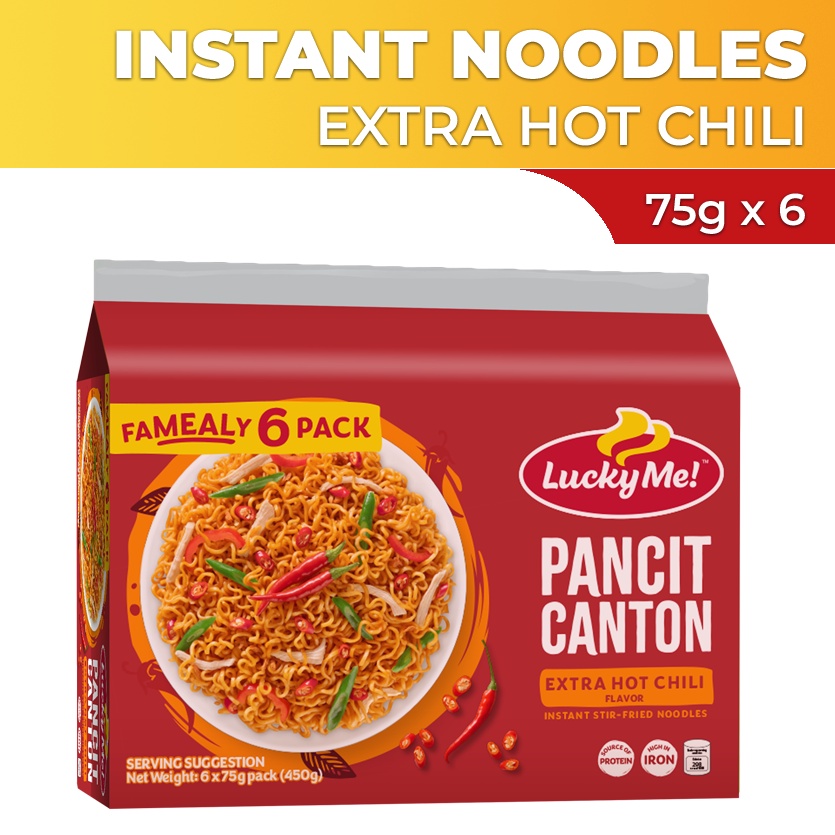 Lucky me pancit canton extra hot chilli & Top review