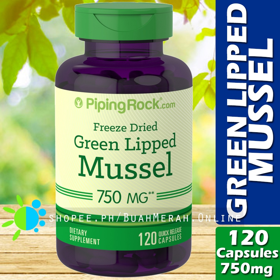 GREEN LIPPED MUSSEL 750mg x 120 Capsules Freeze Dried Perna Canaliculus Extract Supplement