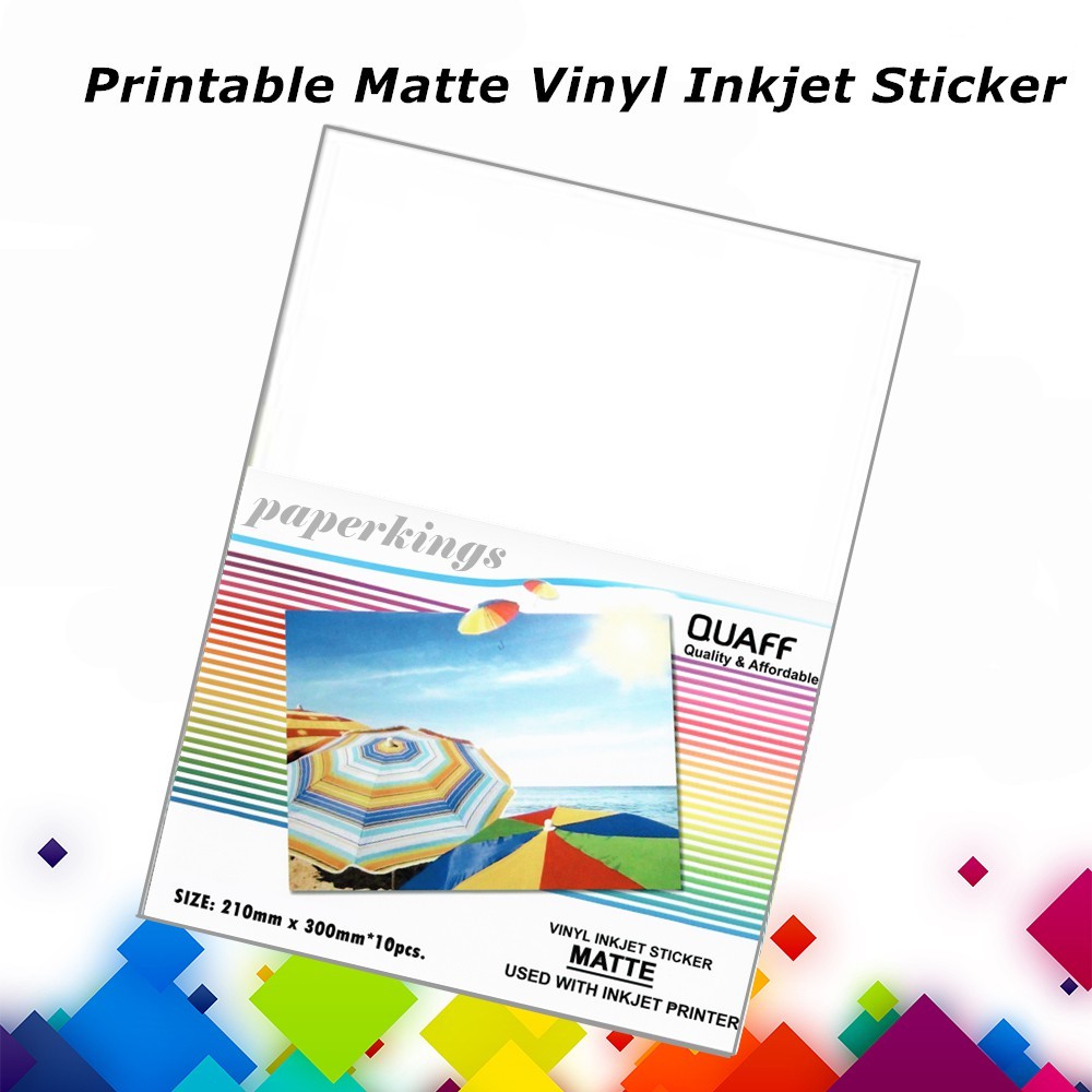 20 sheets inkjet printable a4 cleartransparent vinyl glossy self a4