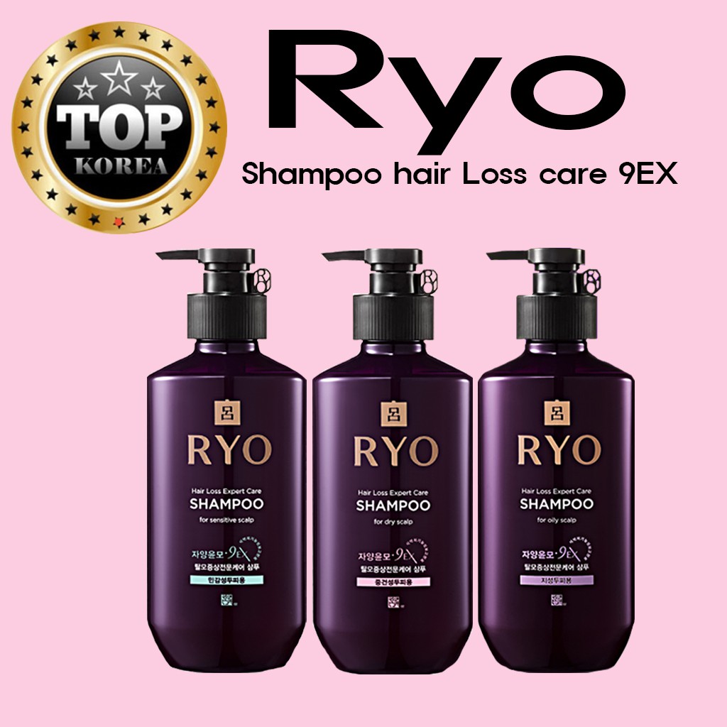 ★RYO★NEW /3 Types/ Hair Loss Care Shampoo 400ml / Oily/Dry/ Sensitive