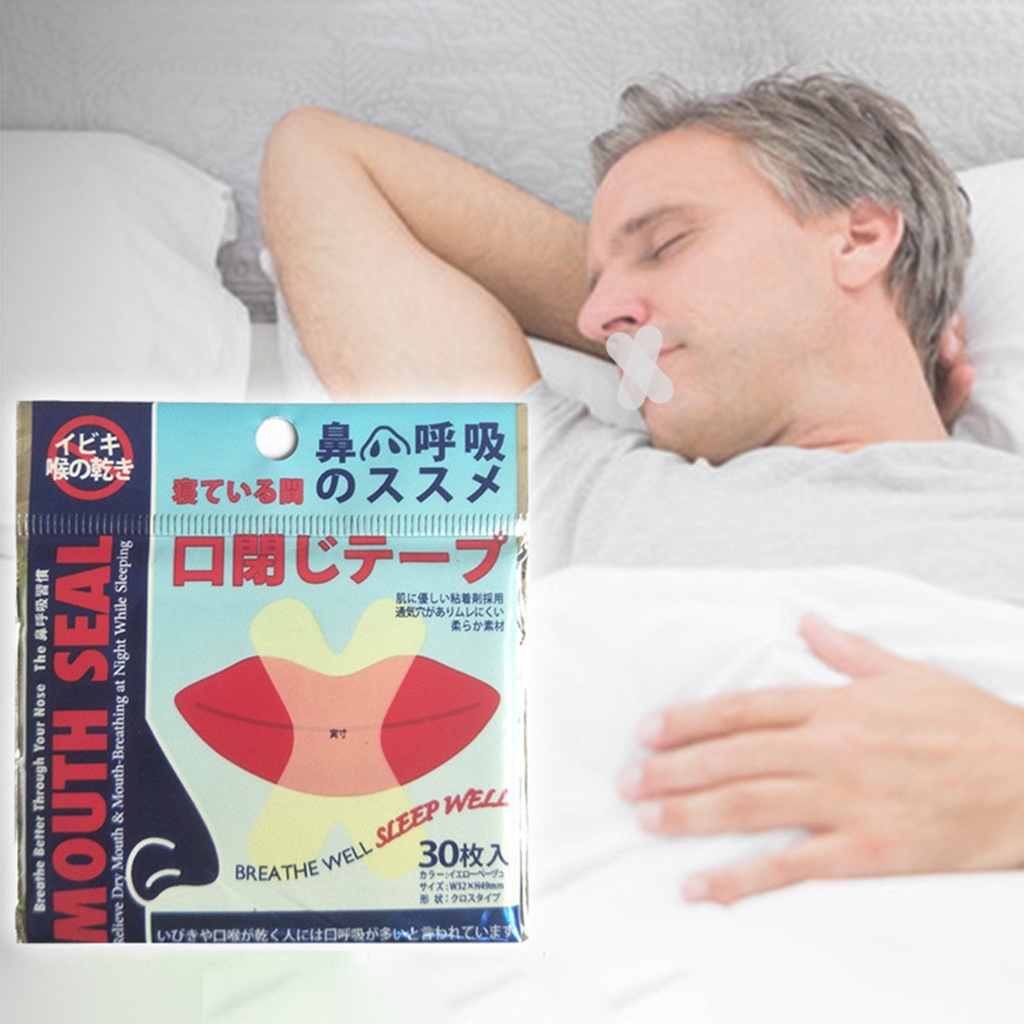 HOMENHOME 30Pcs AntiSnoring Nose Ventilated Nasal Strips Nose Ventilated Nasal Strips