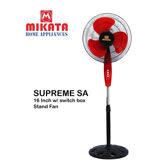 Mikata SUPREME SA Stand Fan Electric Fan 16inch 3 Big Leaf Blade