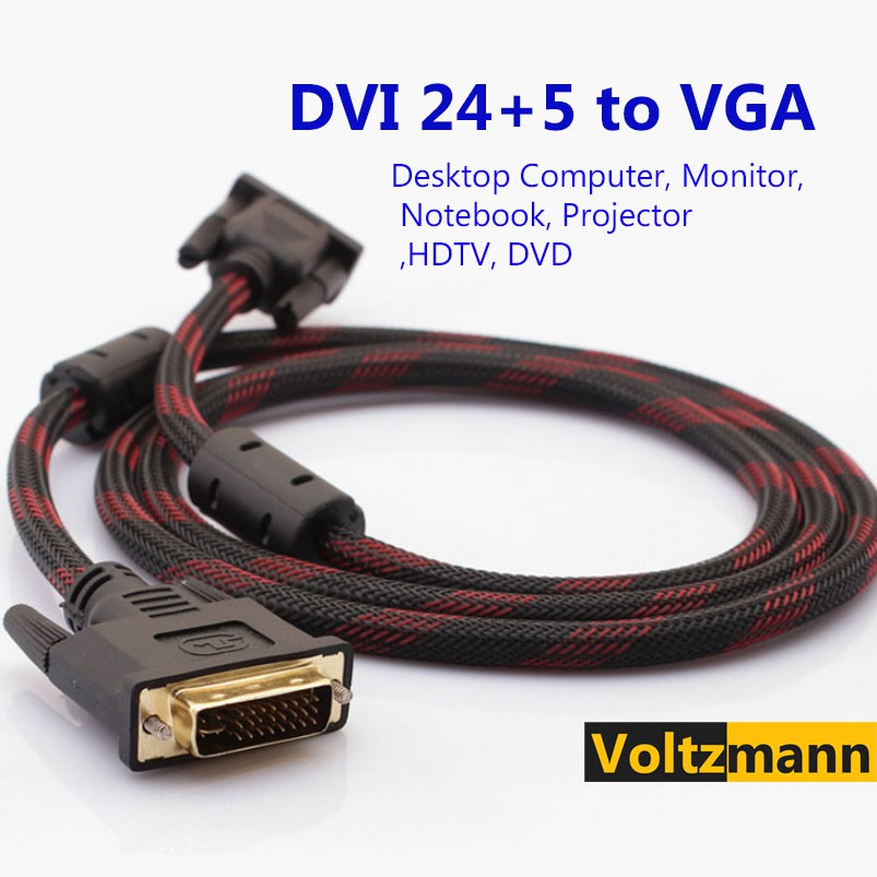 DVI 24+5 to VGA DVII DVI1 Cable Full HD 1080P voltzmann Shopee