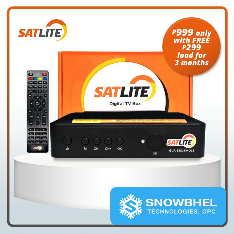 SATLITE Prepaid Box DirecttoHome Satellite TV Powered by Cignal with