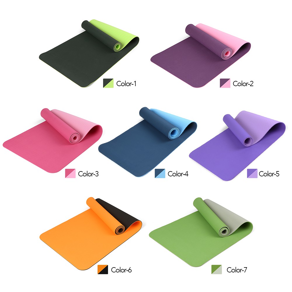 72x24IN Nonslip Yoga Mat TPE Eco Friendly Fitness Pilates Gymnastics